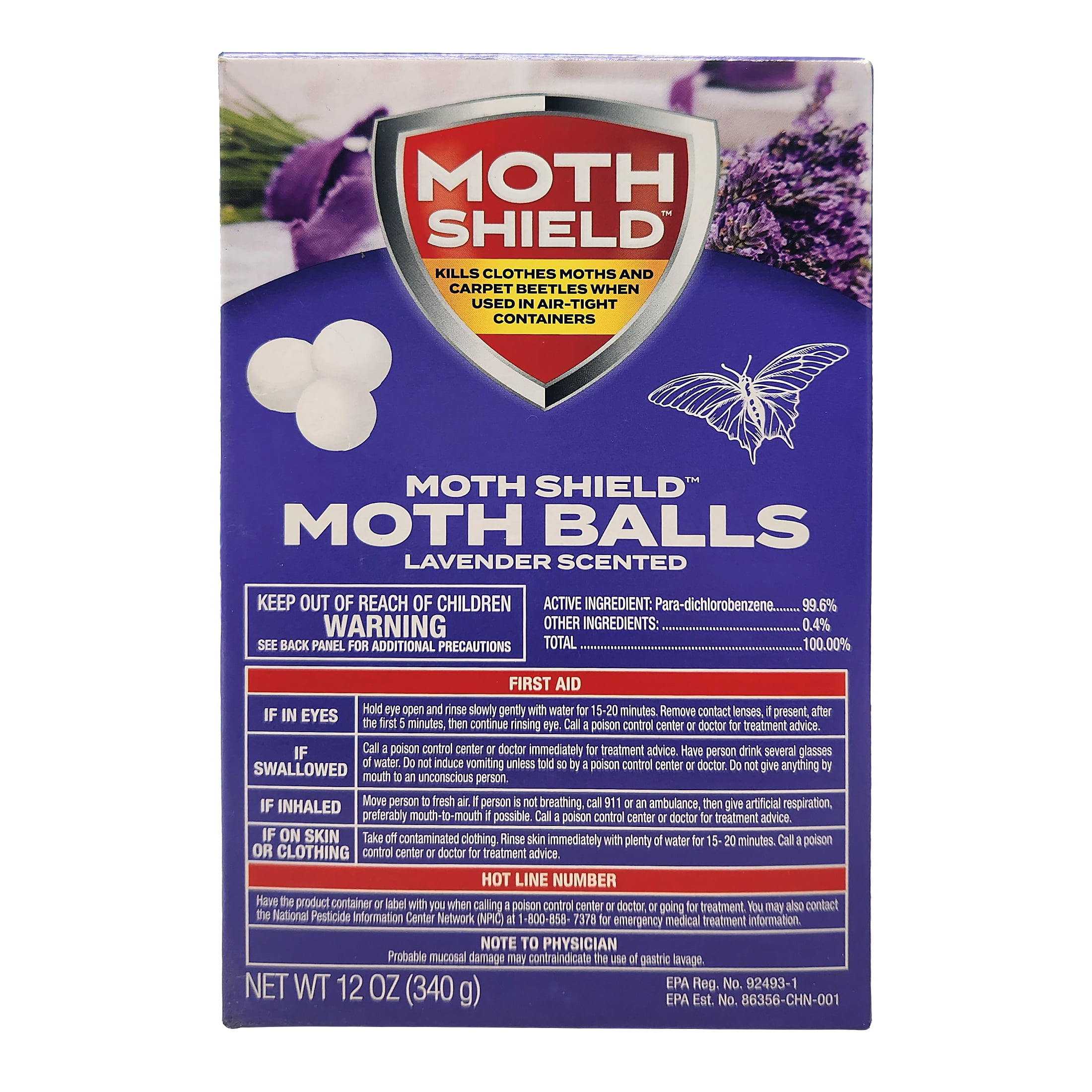 Moth Shield Moth Balls 12 oz., Lavender Scented