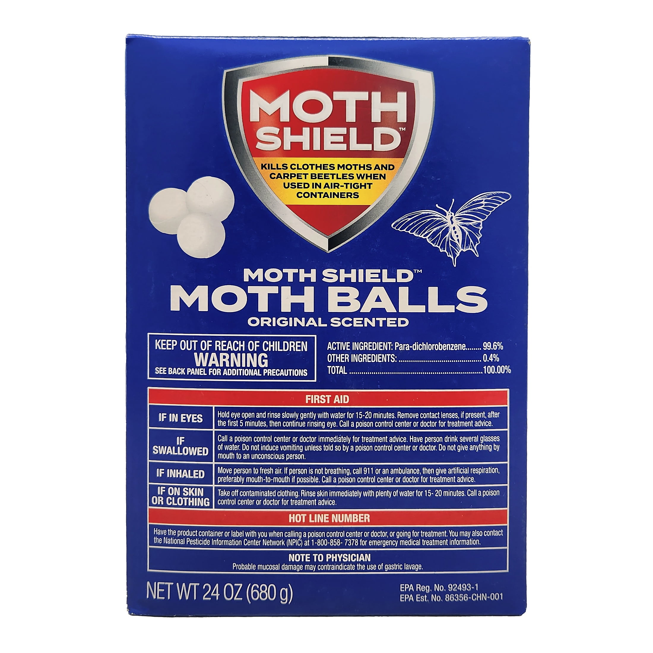 Moth Shield Moth Balls 24 oz., Fresh Linen Scented