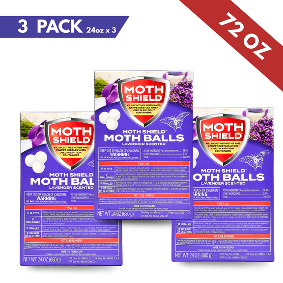 Moth Shield Moth Balls 24 oz., 3 pk., Lavender Scented