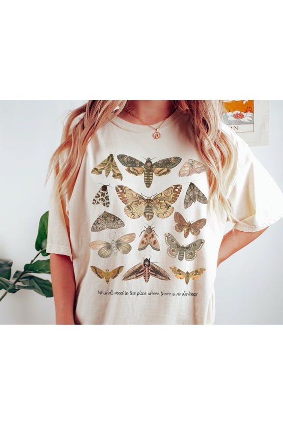 Moth Shirt Cottagecore Shirt Insect Shirt Goblincore Clothing Moth TShirt Moth Print Moth