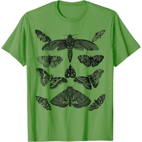 Moth Vintage Insect Illustration Bug Collection Unisex T-Shirt for Men Women Kids Toddler