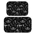 thumbnail image 1 of Moth and Skeleton Gothic Pattern Bath Mat Set Of 2,Non-Slip Rug for Bathroom,Kitchen,Bedroom,Entrance, 30x17 and 23.5x15.7 Inches, 1 of 5