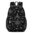 thumbnail image 1 of Moth and Sun Gothic Pattern 17" School Backpacks for Teens,Waterproof Oxford Fabric,S-Shape Padded Straps for School,Travel,Hiking,Camping, 1 of 6