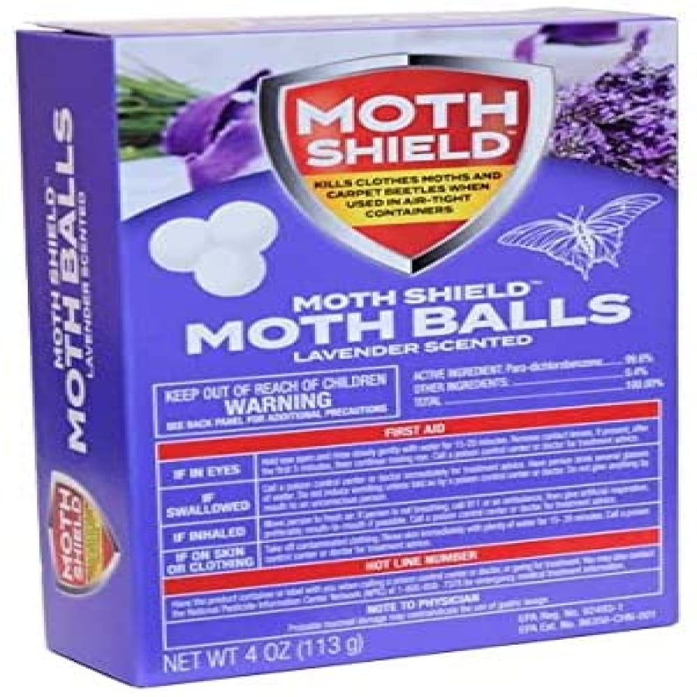 Moth balls BcTlyInc 4Oz Pack (Lavender Scent, 4) 