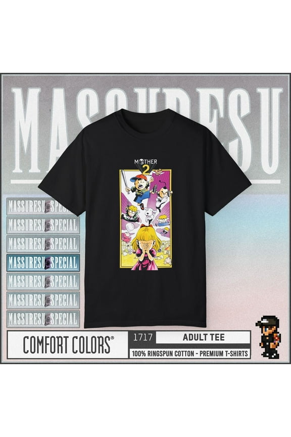 Mother 2 / Earthbound - Premium T-Shirt - SNES Ness Lucas Smash Bros JRPG Itoi