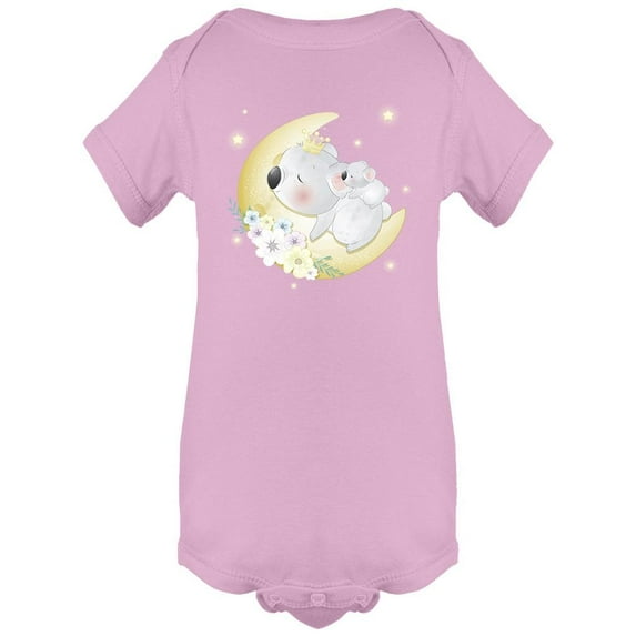 Mother And Baby On The Moon Bodysuit Infant -Image by Shutterstock, 24 Months