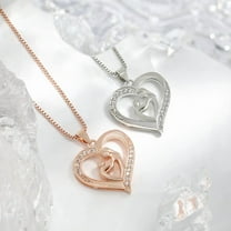 Mother And Daughter Concentric Necklace