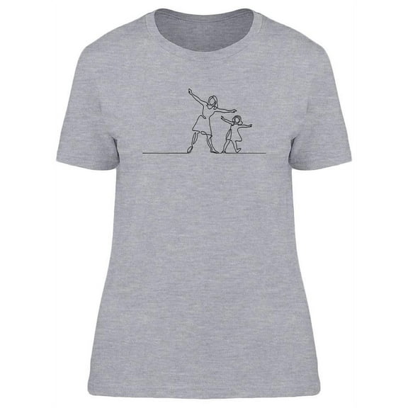 Mother And Daughter  T-Shirt Women -Image by Shutterstock, Female Large