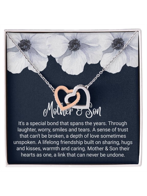 Mother And Son Necklace A Meaningful Necklace Perfect For Anniversaries Birthdays Valentine Version 370, Multi Interlocking Heart Necklace