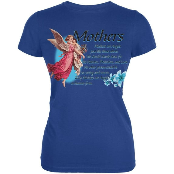 Mother Angel Juniors Soft T Shirt Royal 2XL