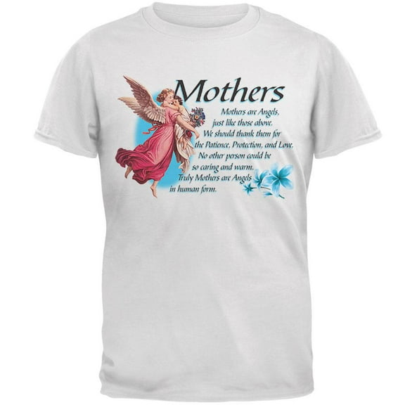 Mother Angel Mens T Shirt White MD