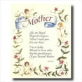 thumbnail image 1 of Mother Angel Poem Motto Flower Wall Picture Art Print, 1 of 1