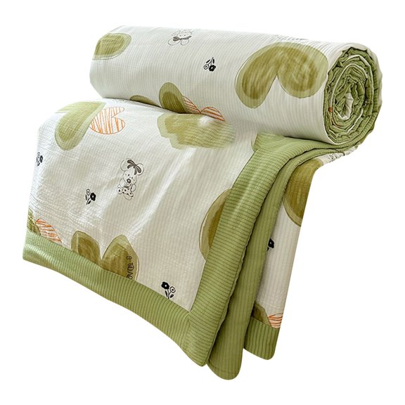 Mother Baby Grade Bubble Cotton Summer Quilt 100x150cm PRYESS, Summer Quilt Air Conditioning Quilt Dorm Bedding for Summer, Quilt, Dorm, (Style G)