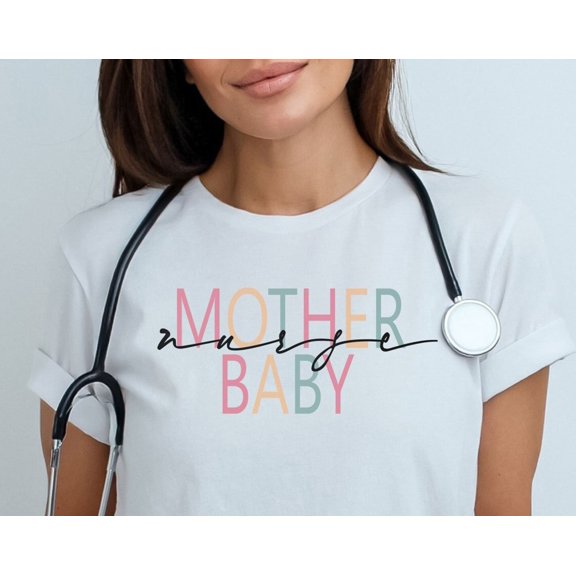 Mother Baby Nurse Shirt Postpartum Nurse Shirt Labor Delivery Nurse Shirt Nursing Shirt Gi