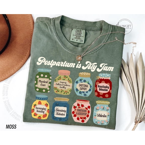 Mother Baby Nurse Shirt Postpartum Nurse Shirt NICU Nurse Tshirt Postpartum RN Gift Cute P