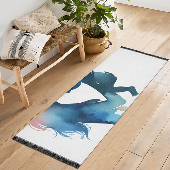 Mother Baby Runner Rug Machine Washable Area Rugs Carpet Non Slip Entryway Mat for Bedroom Entryway Front Door