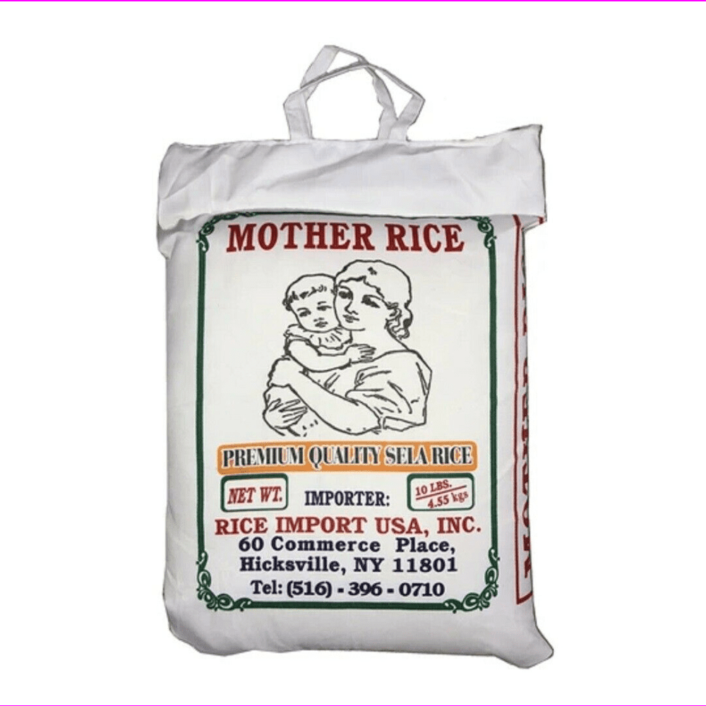 Mother Basmati Sela Rice – Extra Long Grain Parboiled Basmati – Aromatic & Fluffy – 10 lb Bag