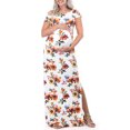 thumbnail image 1 of Mother Bee Maternity Short Sleeve Bodycon Dress with Ruched Side Slits for Baby Shower or Casual Wear, 1 of 4