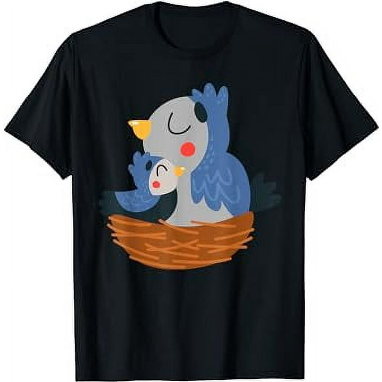 Clothing Mama Bird T Shirt Mother Bird With Her Baby In The Nest
