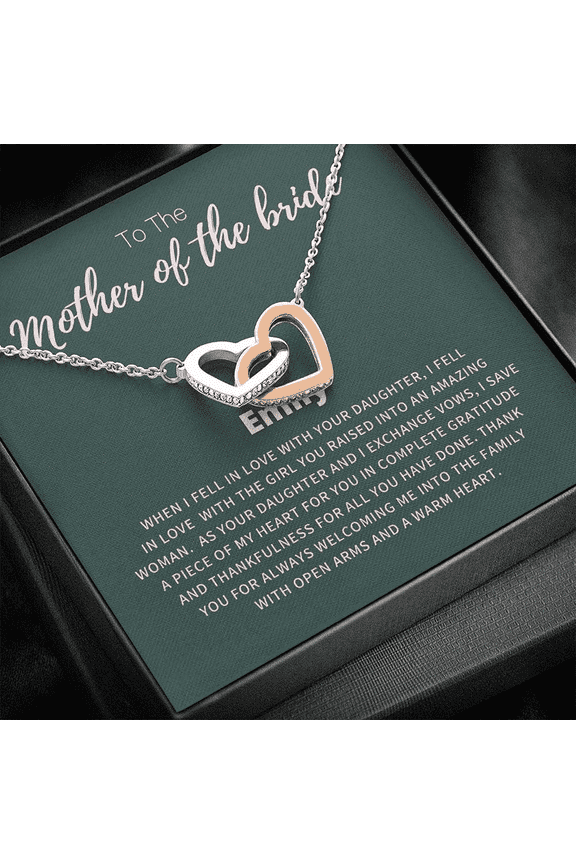 Mother of the Bride Gift from Groom, Mother in Law Wedding Gift from Groom, Wedding Gift for Mother in Law from Groomr, Anniversary Gift, . Necklace Jewelry With Meaningful Messages Card & Box L