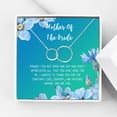thumbnail image 1 of Mother of the Bride Mother's Day Gift, Jewelry Gift for Mother in Law, Necklace Card Gift Set, Gift for Mom, Gift for Her, Jewelry for Mom, Thank you Gift [Silver Infinity Ring,Blue-Green Gradient], 1 of 6