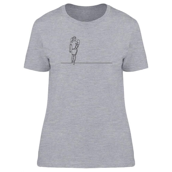 Mother Carrying Her Baby T-Shirt Women -Image by Shutterstock, Female XX-Large