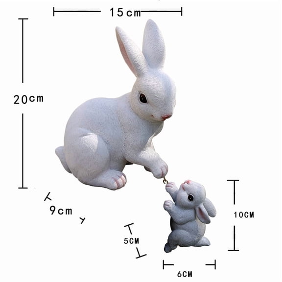 Mother Child Squirrel Resin Hanging Swing Ornament, Outdoor Garden Statue, Yard Art, Tree Decor