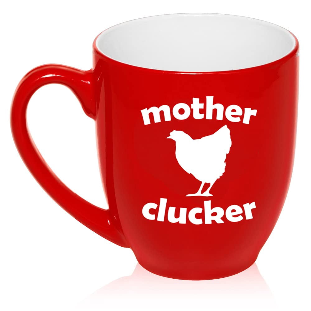 Chicken Ceramic Coffee Mug 11oz - Hen & Rooster Design, Microwave & Dishwasher Safe, Vibrant Print Gift Mug