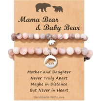 Mother Daughter Bracelets, Charm Matching Bracelets Set for Mom Daughter Girls As A Gifts for Christmas Birthday Mothers Day