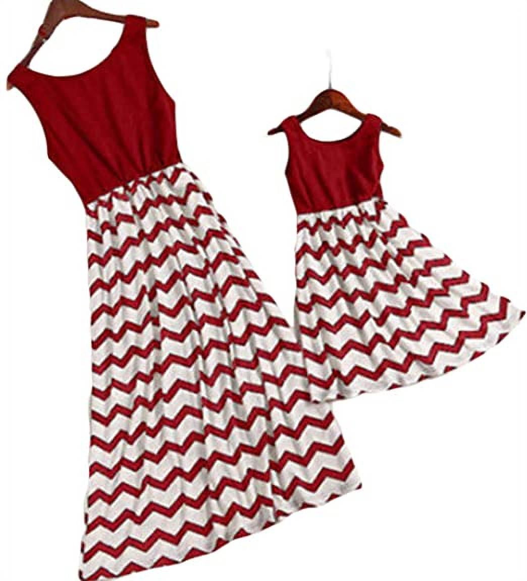 Mother Daughter Dresses Family Matching Outfits Stripe Sleeveless Family  Look Matching Clothes Mom And Daughter Dress - Walmart.com