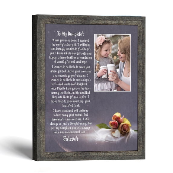 Daughter Picture Frame, Mother's Day Photo Keepsake