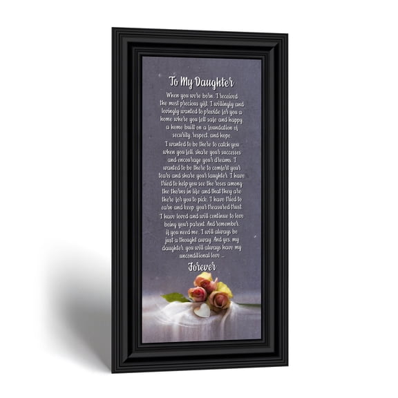Daughter Poem Frame, Mother's Day Sentimental Keepsake
