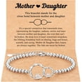 thumbnail image 1 of Mother & Daughter Gifts: Eternal Love Connected at Heart Interlocking 2 Circles Bracelet - Mom & Daughter Gifts for Birthday & Christmas, 1 of 8