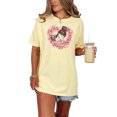 thumbnail image 1 of Mother Daughter Heart Floral Art T Shirt, Cute Matching Mom and Daughter Tee, Mother Daughter Love Matching Outfit, Butter Comfort Colors T-Shirt, Small, 1 of 1
