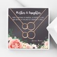 thumbnail image 1 of Mother and Daughter Matching Infinity Card Necklace, Matching Mother's Day Gift for Her, Mom and Daughter Jewelry, Infinity Ring Necklaces [Rose Gold Infinity Ring, No-Personalized Card], 1 of 14