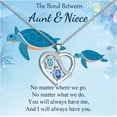 thumbnail image 1 of Mother Daughter Necklace/Grandma Granddaughter Necklace, Birthday Gifts for Aunt Niece Auntie Turtle Pendant Necklaces Jewelry Gifts for Women, 1 of 7