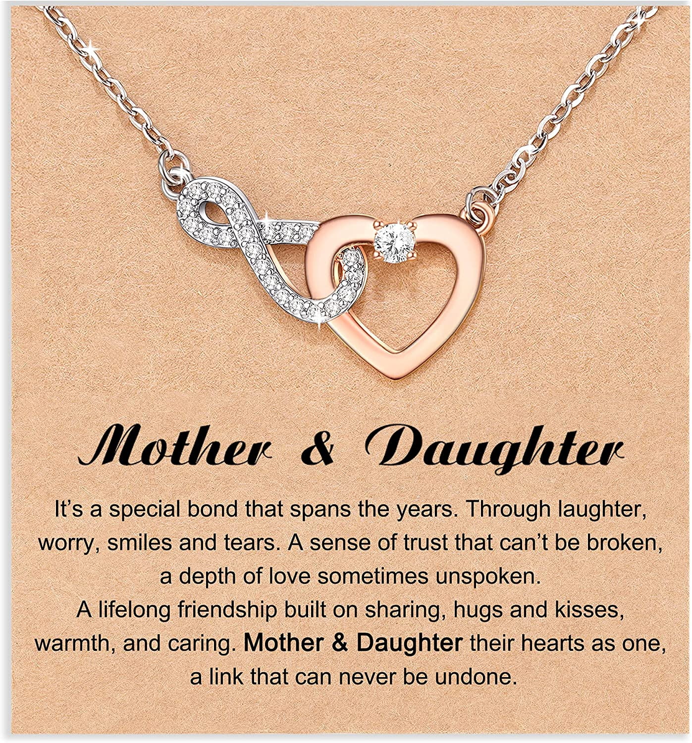 Mother Daughter Necklace Mothers Day Gifts from Daughter Infinity Heart Pendant Necklace Jewelry for Women Mother in Law Mom Birthday Gift 9be92d4b 2a7a 4cd2 81cd b424651f4d68.3306727f357679cba1d9c8177ac33db2
