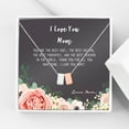 thumbnail image 1 of Mother Daughter Necklace - Two Rose Gold Infinity Cube Necklaces, Mothers Day Jewelry Birthday Gift with Gift Box and Box [Silver Rose Gold Cube, No-Personalized Card], 1 of 15