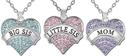 Mom - Big Sister - Little Sister Necklace for 3 - Gift for Family - Best  Friend Jewelry | Sister necklaces for 3, Best friend jewelry, Big sister  little sister