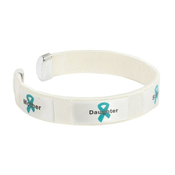 Mother Daughter Ovarian Cancer Bangle Bracelets