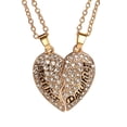 thumbnail image 1 of Mother Daughter Pendant Necklace Mother's Day Gift For Mom Best Family Gift (Gold), 1 of 2