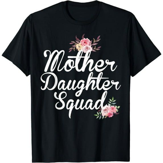 Mother Daughter Squad Flower Family Reunion 2024 Girls Trip T-Shirt