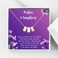 thumbnail image 1 of Mother and Daugther Mother's Day Gift, Mother's Day Gift from Daughter, Mother Day Gift Ideas, Necklace and Card Gift for Mom, Gift for Mom, Gift her Her[Multi-Color Triple Cube,Purple Gradient], 1 of 9