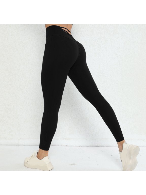 Mother Day Gifts AXXD Black Leggings for Women Patchwork High Waist Stretch Strethcy Fitness Leggings Yoga Pant