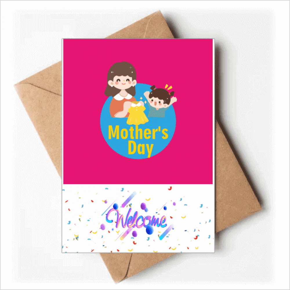 Mother Day Love Great Art Deco Fashion Welcome Back Greeting Cards Envelopes Blank