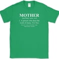 thumbnail image 1 of Mother Defined T-Shirt Funny Definition Mothers Day Mom Holiday Gift Tee - Green, 3XL, 1 of 1