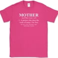 thumbnail image 1 of Mother Defined T-Shirt Funny Definition Mothers Day Mom Holiday Gift Tee - Pink, S, 1 of 1