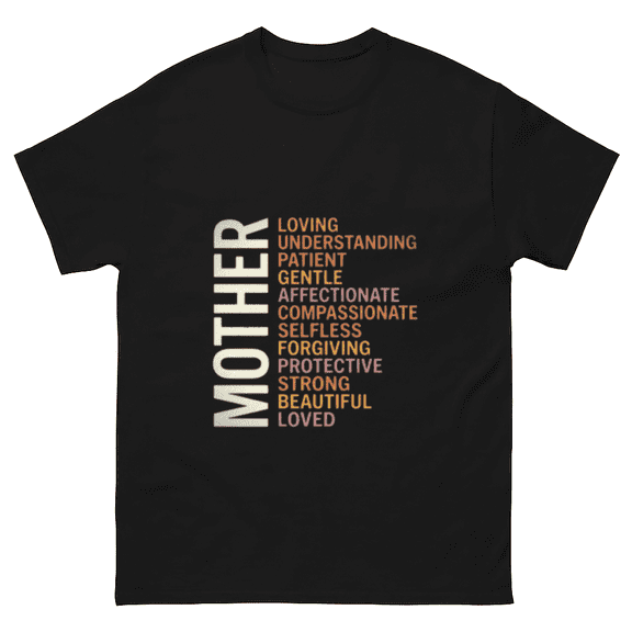 Mother Definition Meaningful Typography Slogan Gift Idea Unisex T-Shirt, for men & women, up to size 5XL