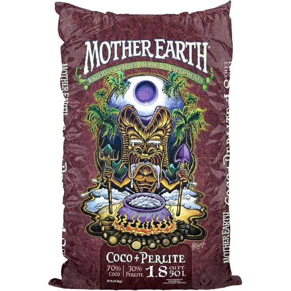 Mother Earth Coco + Perlite Mix, Plant Growing Media, 1.8 cu ft, for Indoor & Outdoor Container Gardening