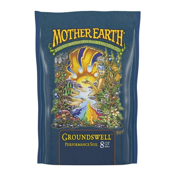 Mother Earth Groundswell Performance Soil, All-Purpose Potting Soil for Root Growth, 8 qt.